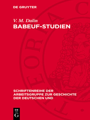 cover image of Babeuf-Studien